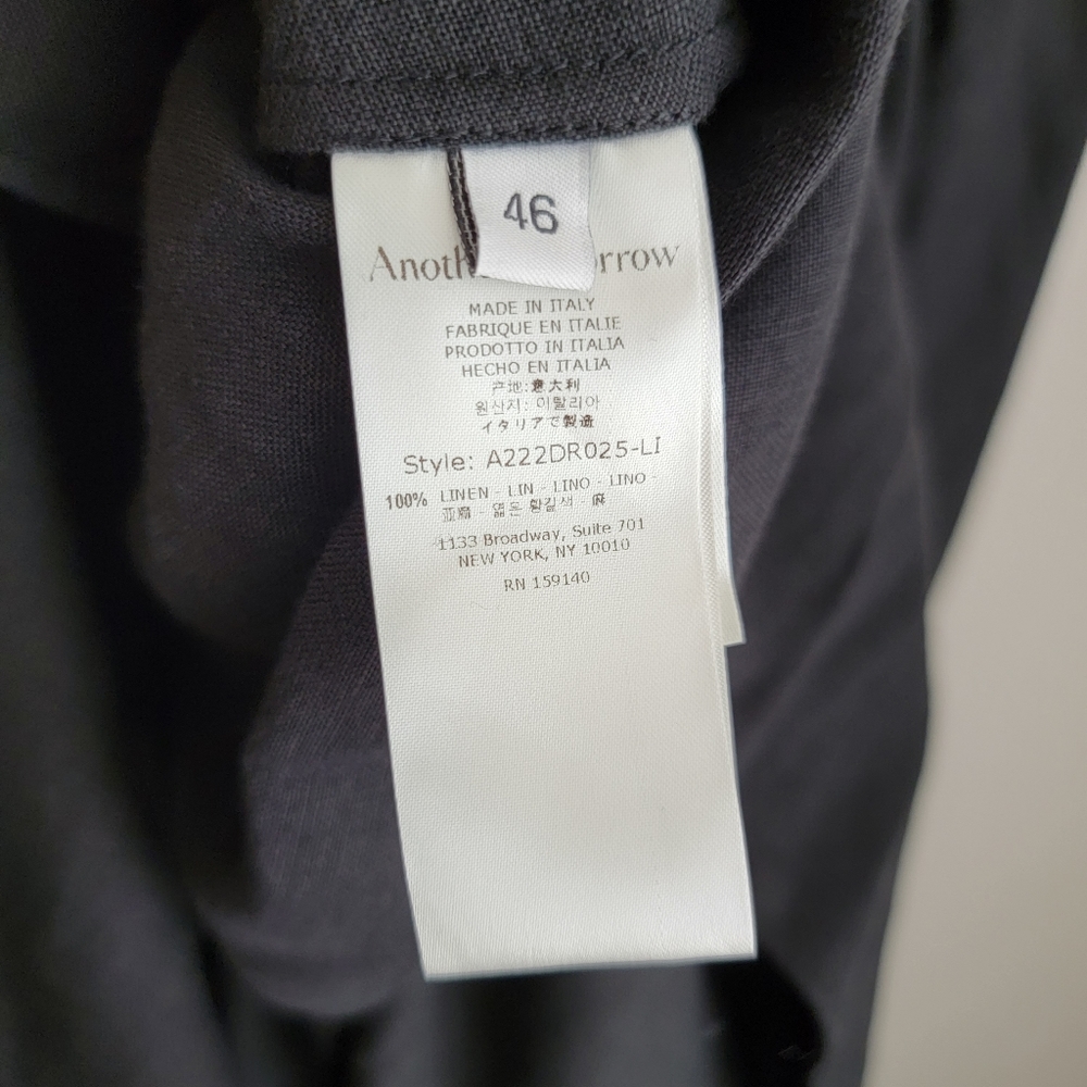 Another Tomorrow Linen Halter Dress size 46 NWT - Picture 8 of 10